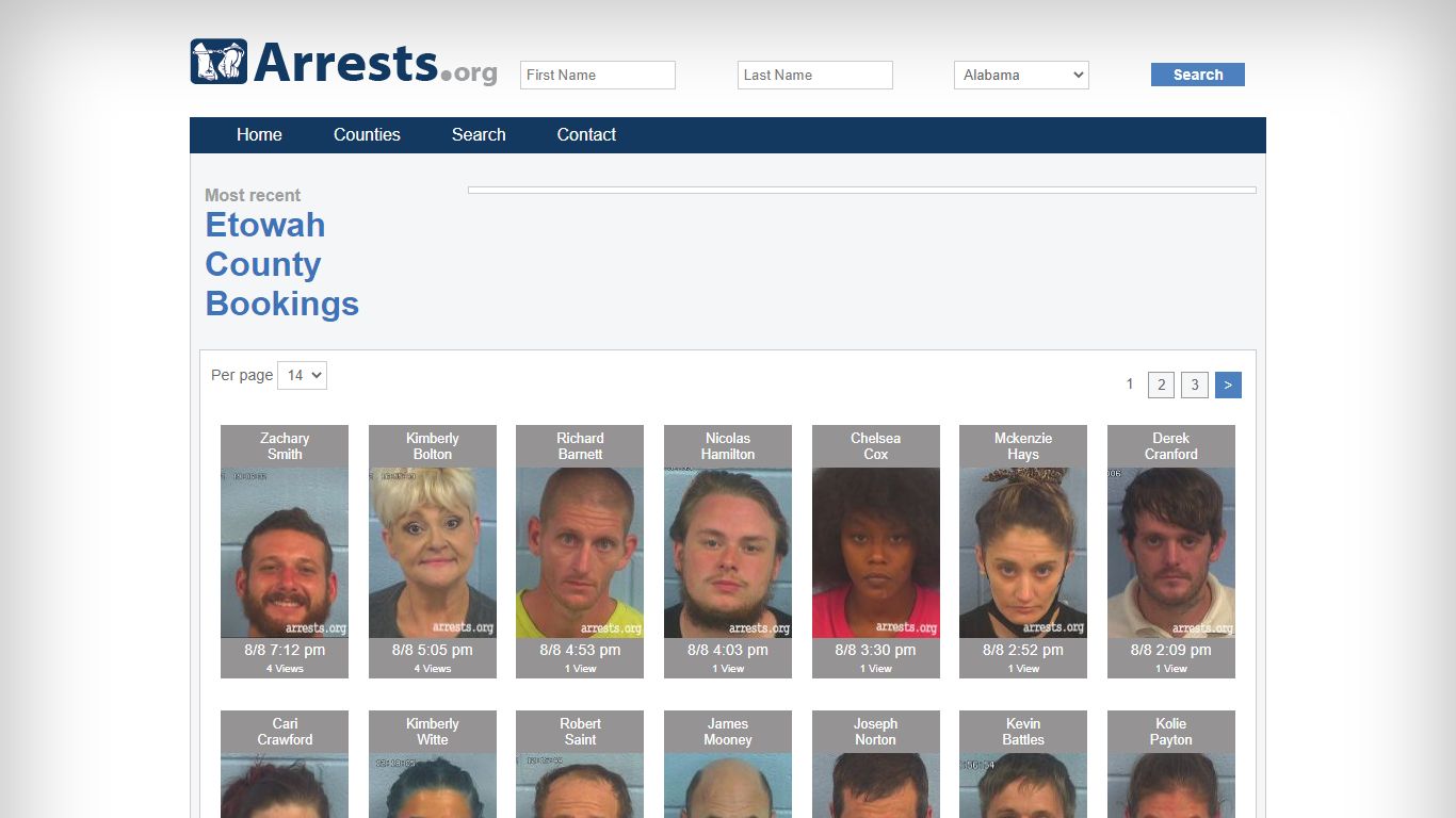 Etowah County Arrests and Inmate Search